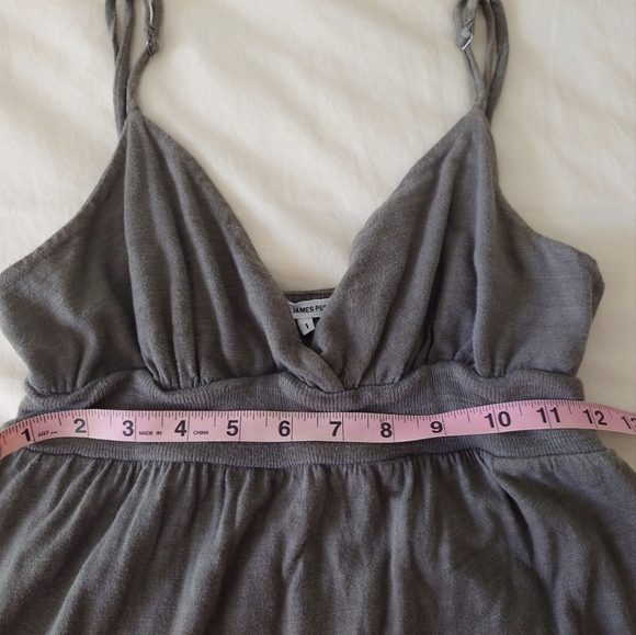 EUC Olive Green Heather JAMES PERSE Standard Tank Maxi Dress 1, S Soft Empire - Picture 12 of 12